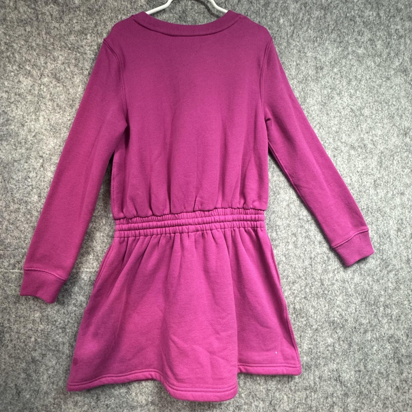 Polo Ralph Lauren Dress Girls M (8-10) Pink Sweatshirt Long Sleeve Elastic Waist thumbnail 8