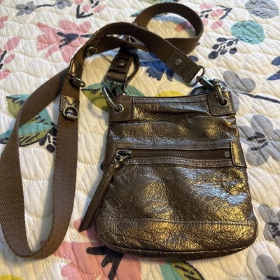 The Sak 3 Way Convertible Mini Crossbody Bag, Pax Leather, Copper Metal - Image 1 of 4