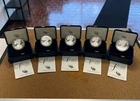 2014-2018 American Silver Eagle Proof Coin West Point Lot!! COA AND BOX INCLUDED