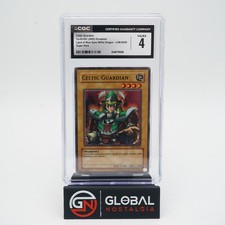 Celtic Guardian #LOB-E005 Yugioh Lgnd of the blue eyes white dragon 2002 CGC 4