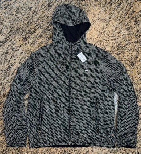 EMPORIO ARMANI $445 Mens BLOUSON REVERSIBLE JACKET Full Zip AUTHENTIC NEW video thumbnail