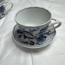 Vintage BLUE DANUBE Blue Coffee Cup & Saucer Set - Japan