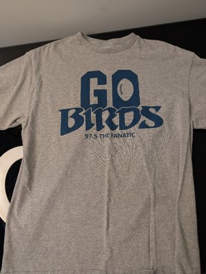 Philadelphia Eagles Go Birds S/S T-Shirt White Men Sz M