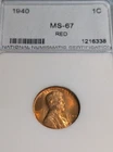 1940 LINCOLN CENT RED BU