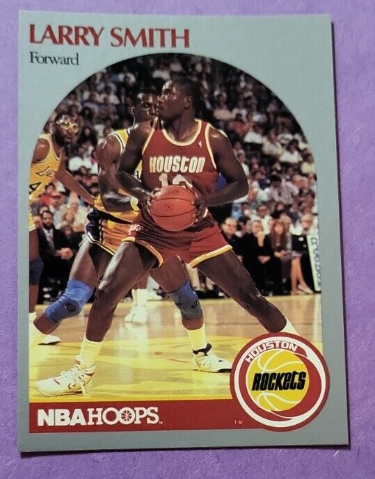 LARRY SMITH 1990-91 NBA HOOPS Basketball #128 Houston LARRY SMITH 1990-91 NBA HOOPS Basketball #128 Houston
