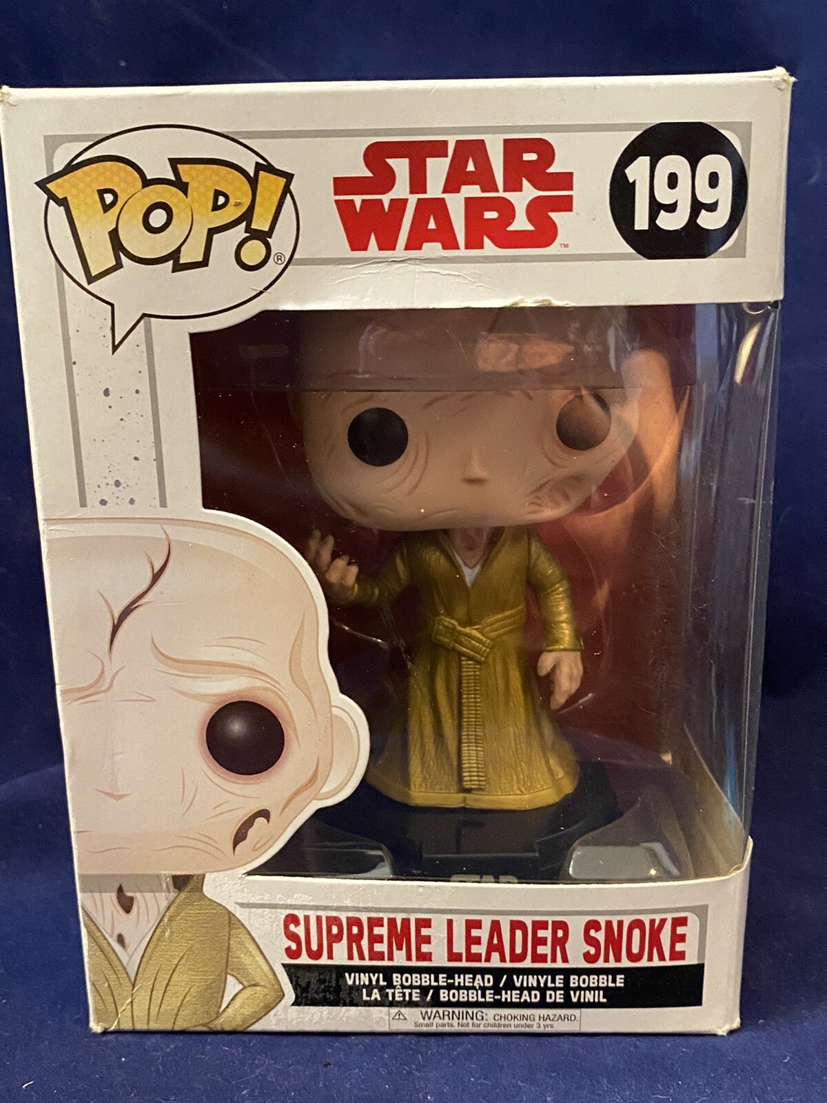 FUNKO POP Figurine...Star Wars- Supreme Leader Snoke #199...New in Org Box