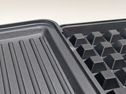 Single plate ONLY Salter EK2143FOUR XL 4-in-1 snack maker non-stick tray metal - Picture 3 of 13