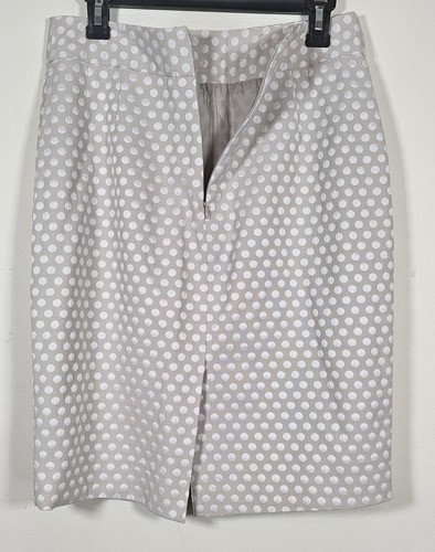 Calvin Klein Skirt Women’s Size 8 polka dots cream and white - Picture 6 of 7