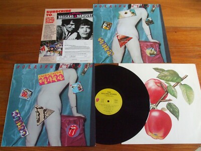 ORIG LP ROLLING STONES UNDERCOVER 1983 + INSERT + FAN CLUB AD NM JAGGER RICHARDS