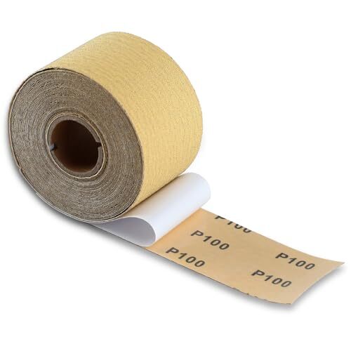 Self-Adhesive 100 Grit Sandpaper Roll, 2-3/4