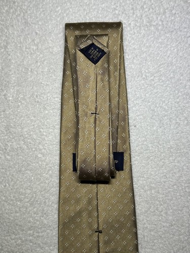 Brooks Brother Makers Neckwear Men’s Silk Tie Beige Triangular Geometric 3.5” in - Picture 10 of 15