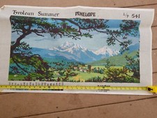 Large Needlepoint Canvas Tyrolean Summer Penelope 541 Alps Austria Beautiful NEW