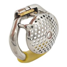 Flat Stainless Steel Small Size Male Chastity Device Chastity Cage Peni Lock