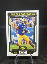 2023 Score #326 Israel Abanikanda RC Rookie New York Jets Football Card