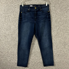 Spanx Women  s Size 31 Dark Wash Blue High Rise 5 Pocket Boyfriend Jeans