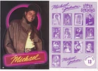 Michael Jackson Card Sticker #8 TOPPS GIANT Sticker Collection Card 1984