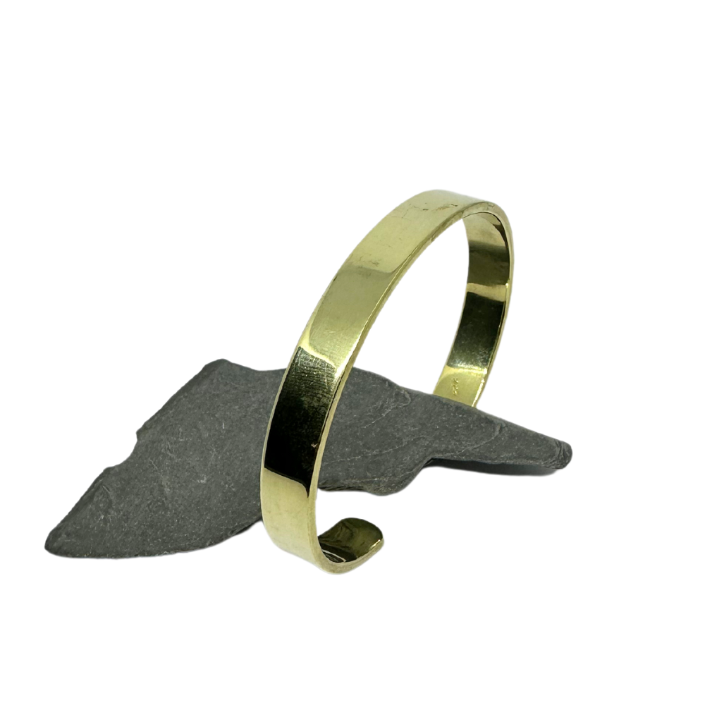 Bangle in sterling silver plated in 18ct yellow gold-image