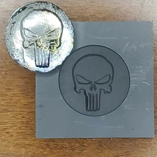 Punisher  3D Graphite Ingot Mold for Gold Silver Copper Tin Melting Casting DM 2