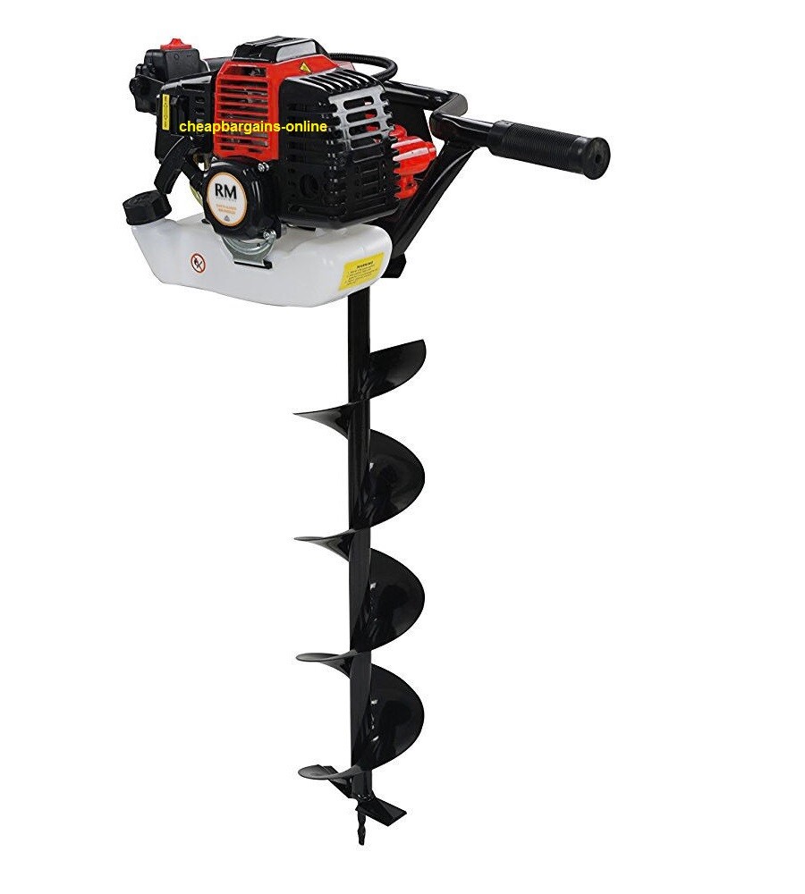 RM 52cc POST HOLE DIGGER PETROL ENGINE ONE MAN TRADE EARTH AUGER DRILL