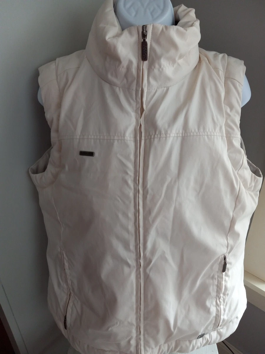 Columbia white down vest sale