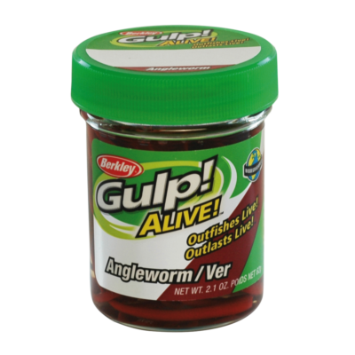 Berkley Gulp Alive Mini-Earthworms - Red Wiggler - Twin Pack for