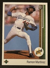 1989 Upper Deck Ramon Martinez Baseball Rookie Card (RC) #18 Dodgers VGEX O/C. rookie card picture
