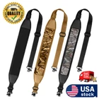 2 Point Rifle Gun Sling with Swivels & Neoprene Shoulder Padded Strap Adjustable