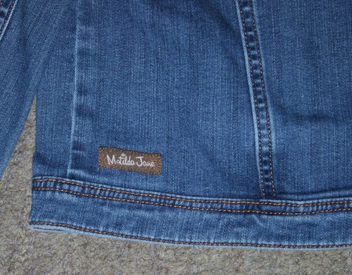 Matilda Jane (Just Imagine) Collins Girls Ruffle Denim Jacket - Size 10 - EUC - Picture 4 of 5
