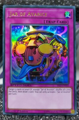 Yugioh Jar of Avarice Holo SS03-ENV02 Ultra Rare Speed Duel 1st