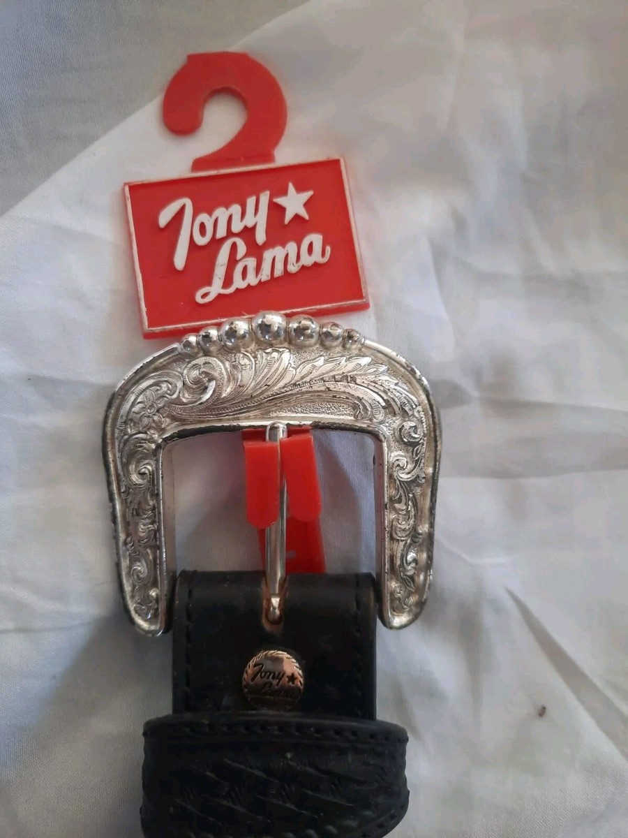 小物 Tony Lama Belt Size 30 Tony Lama C60113 Kids Little Texas Belt Black – J.C. Western