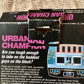 Urban Champion NES Nintendo Gloss Over Matte DOUBLE Sticker x2 & Pricetag RARE🦄