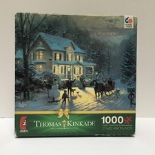 CEACO Puzzle Thomas Kinkade Christmas Home for the Holidays 1000 Pc Jigsaw NEW
