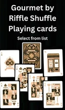 The Gourmets Playing cards by Riffle Shuffle – Select from list – ZV 05