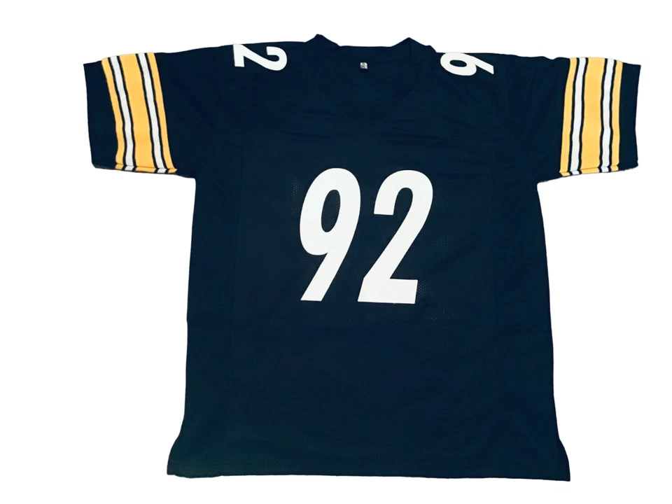 Jersey negro James Harrison cosido personalizado sin firmar - M, L, XL, 2XL Foto 2 de 2