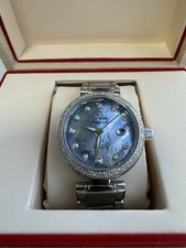 Omega De Ville Ladymatic Diamond Bezel and Blue MOP Dia Dial 425.30.34.20.57.003