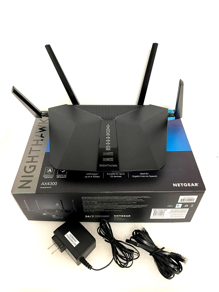 NETGEAR Nighthawk AX6 RAX45 Dual-Band Wi-Fi 6 Router 606449144925