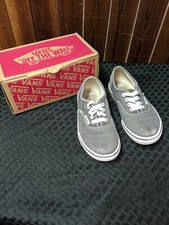 Gray Lace Up VANS Shoes Vans Off The Wall Sneakers Kids Size 10.5
