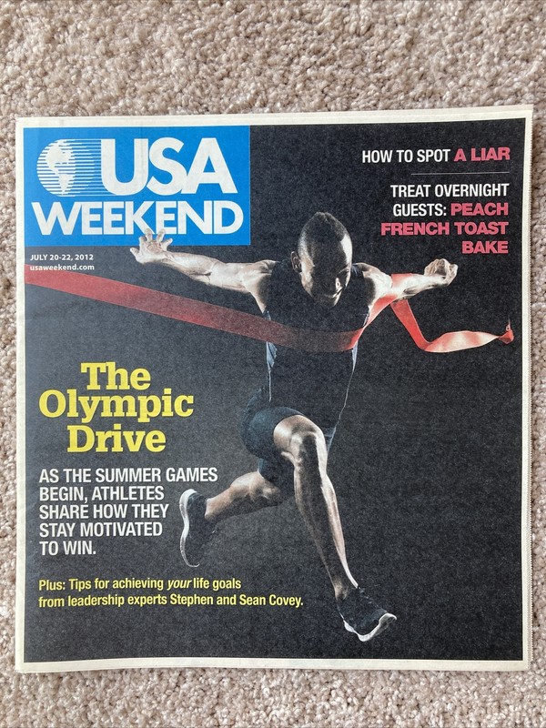 USA weekend magazine, July 20–22, 2012, cover: Summer Olympics