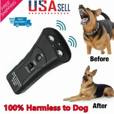 Pet Gentle Ultrasonic Anti Dog Barking Pet Trainer LED Light Gentle Chaser Style