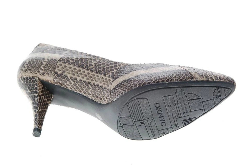 Nuevos zapatos de salón clásicos DKNYC 'Juli' de cuero de serpiente con estampado animal 8,5 EU 39 Foto 2 de 2