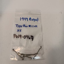 Royal Quiet De Luxe Typewriter Type Bar Link 5 Pack 1949 FREE SHIPPING thumbnail