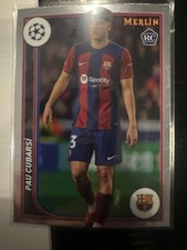 2023-24 Topps Merlin UEFA Pau Cubarsi #103 RC Rookie Soccer Card. rookie card picture