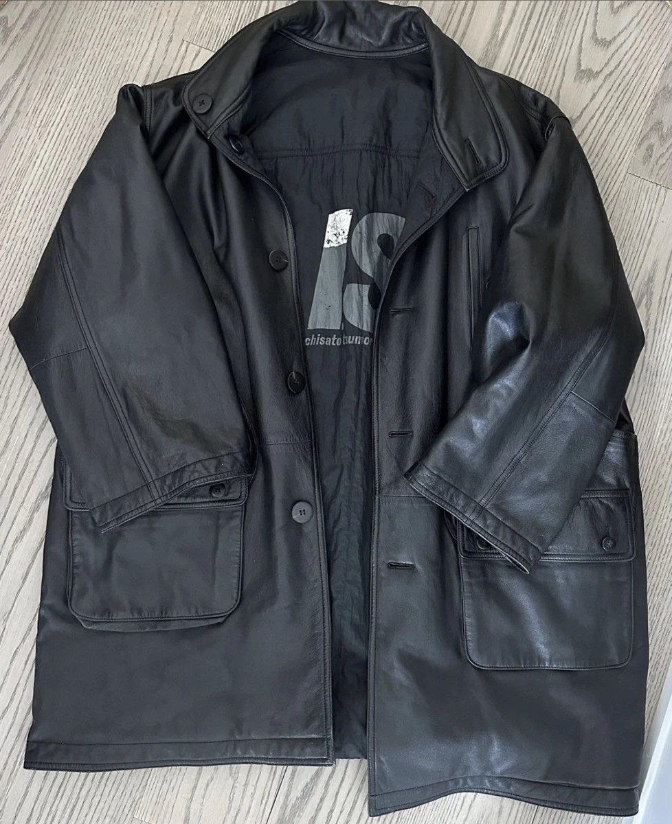 ISSEY MIYAKE Leather Outer Shell Coats, Jackets & Vests for Men