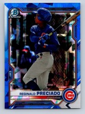 2021 Bowman Chrome Sapphire Reginald Preciado BDC199 Chicago Cubs