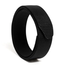 No-Scratch Nylon Belt 1 3/8" No Metal Buckle Belt with Hook & Loop Closure TS...