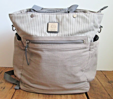 Ergobaby The Coffee Run Tall Tote Backpack ERGO Diaper Bag Grey EXCELLENT COND 
