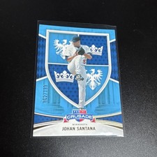johan santana blue 2024 panini crusade minnesota #107 /199 baseball card