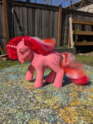 My Little Pony 1985 Vintage Twinkle Eyes Unicorn Galaxy Pink Stars MLP Flaws