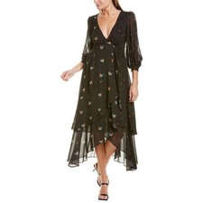 Farm Rio Mixed Roost Wrap Dress Size L NWT