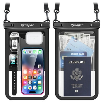 Large Waterproof Phone Pouch [Up to 10''] - 2 Pack IPX8 Waterproof Phone Case ...